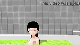 Here is how to strip in the bathtub like in an anime