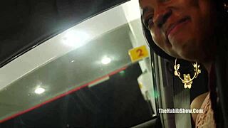 Amateur black beauty gets gang banged by three big cocks