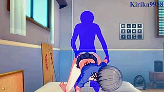 Hana and Yanagi Uzaki's intense creampie scene in anime