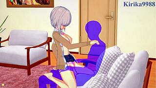 Hana and Yanagi Uzaki's intense creampie scene in anime