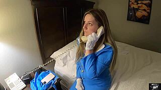 The married stewardess fucks with an Indian servant