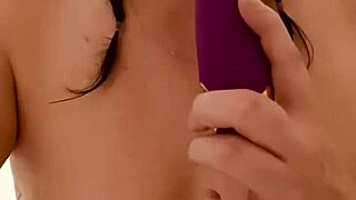 Amateur teen girl gives a blowjob while wearing cloth pins