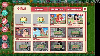Nutaku's Booty Farm Hentai Game continues with Part 06 featuring a busty redhead in the countryside.