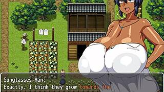 Natsuki’s steamy bath time in the hentai game Big Boobs 3D