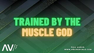 Muscle worship and findom in a gay maledom BDSM story