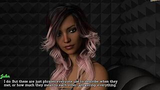 Adult animated video game with erotic elements