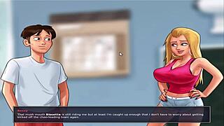 Summer time saga unc part 32 is an animated hentai game with a dating sim element