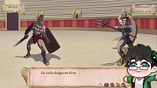 Hunk gladiators fight for freedom and pleasure in anime