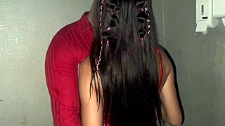 Skinny amateur wife gets tight pussy slammed by a barman