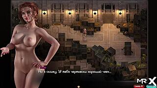 Nadia’s big dick riding adventure in a cartoon porn video
