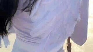Petite Asian teen Avery Black gets fucked on camera