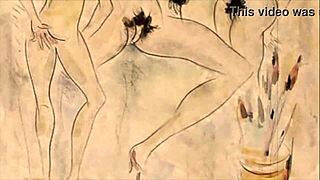 Vintage erotiske tegninger med retro sjarm! 🎨