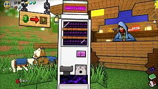 Čuvarica žudi za Stivovim velikim kurcem u parodiji Hornycraft, jebanje u joga pantalonama