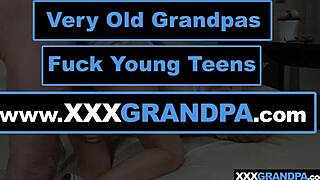 Blondínka tínedžerka 18+ Lylyta Yung rieši veci s pomocou dedka.