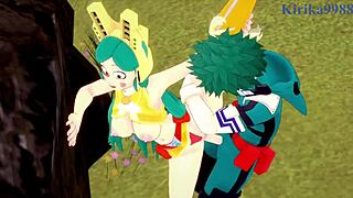 Se Shino og Izuku have intens sex i My Hero Academia hentai?