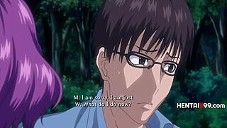 Моя девушка становится ведром спермы среди друзей в безцензурном хентае