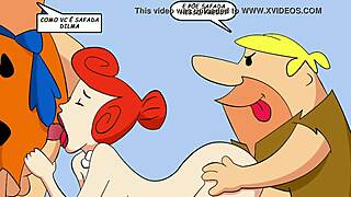 Vrei să te alături unei orgii de familie cu Flintstones hentai?