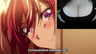 Hatsukoi Jikan Ep 1 Pt-BR - Ivy stjärnar i het hentai-aktion med stora tecknade bröst.