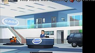 Brunette erotisch spel in Summertime Saga 76 met kleine tieten actie