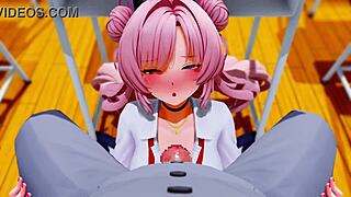 Кирара исполняет интенсивный минет в 3D аниме хентае