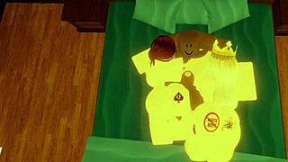 Robloxian BBC dominasi dua snowbunnies di tempat tidur