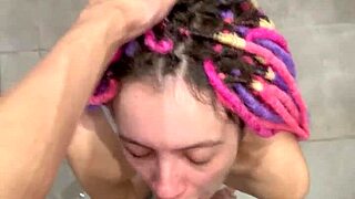 Cumshot Sonrası Duşta Büyük Fışkırma