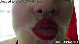 Cum in mouth facials and swallowing