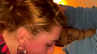 Bedste blowjob nogensinde med closeup våd sløret facefuck og deepthroat domination