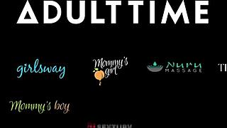 Sexig baben Mia Split njuter stort avslut efter romantisk session