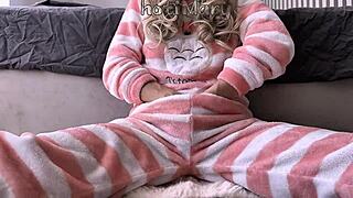 Asian teen 18+ fingers her hairy pussy close up in homemade masturbation. She reaches squirting orgasm with petite body shaking