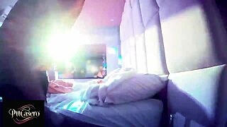 كاميرا مخفية تصور دش الفندق