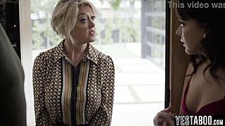 Big Tits Milf's Anal Threesome! Bent Over for Tenant and Wife's Monster Cocks!