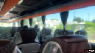 Public Bus Dick Flash Turns Into Girl Grabbing And Jerking Cock