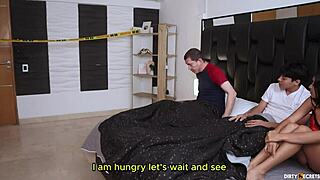 stepsis and i sneak masturbation till doc catches our bed fuck