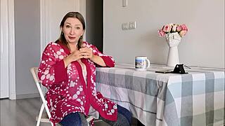 Stepmother's shocking futanari dick reveal after you catch her porn watching