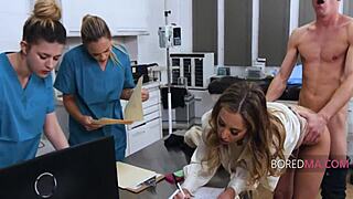 Boss lady gets secretly fucked by stranger while working boredma