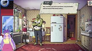 hot elf blonde with big tits in souper game?