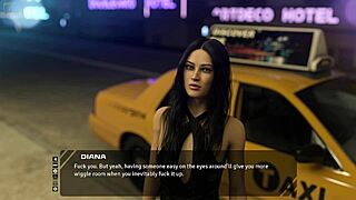 Stunning brunette talks about old days