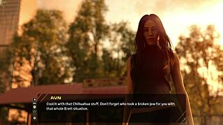 Stunning brunette talks about old days