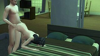 i spent 30 minutes drilling tight anal in bed. this hentai couple went wild.