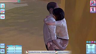 Feeling intense pleasure in hentai beach resort with blowjob