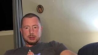 This flexible guy uses toys for hardcore masturbation. He comes through the plug with big cock fetish