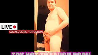 Try not to laugh at this silly gay cocksucking porn