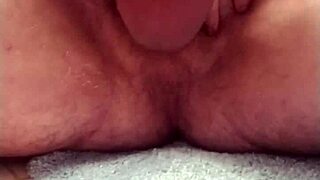 Couple explores first cum with masturbation and cock