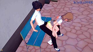 mikoto and kuroko intense creampie?