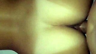 Hot Brunette's Tan Lines in Doggy! Wow!