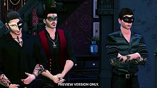 join the masquerade night orgy in 3d hentai