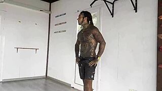 Tattooed Sexy Gay Princess Engages In Intense Training Session With DamiLVs