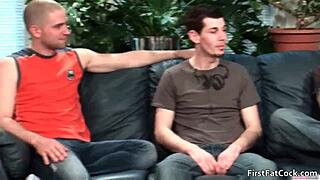 Aiden Blue experiences his first massive gay cock sucking and fucking!