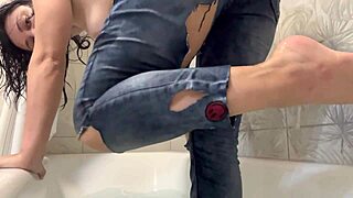 i love showering in wet clothes, feeling every drip on my skin